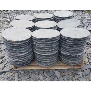 Plaque de pierre noire 60x60 Carrelage en ardoise pour sol extérieur Jardin - Product Image 3