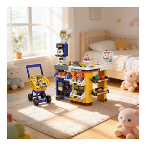 Juguete de Caja Registradora con Escáner, Supermercado, Tienda de Abarrotes, Mostrador de Compras, Cesta de Compras, Juego de Imitación de Mercado, Juguetes Educativos para Niños - Product Image 6