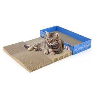 Griffoir pour chat en carton 45x20.5x8cm, durable, pour intérieur, pour chats - Product Image 2