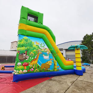 Parc aquatique gonflable de qualité commerciale avec toboggan crocodile, structure aquatique gonflable, et combo château gonflable aquatique - Product Image 4