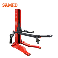 SAMFD Pont élévateur portable monopoteau 2700 kg, mobile et hydraulique, gain de place, pour garage professionnel et atelier domestique