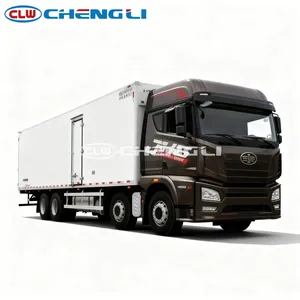 Camion frigorifique lourd FAW 8x4 20 tonnes, caisse frigorifique de 35 m³, -18°C ℃   Transport de produits surgelés sur longue distance à vendre - Product Image 5
