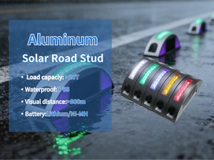 Cosyn Fabrikası Yarım Yuvarlak Güneş Enerjili Kamyon Led Flaşör Güneş Enerjili Yol Çivisi Trafik Güvenliği Yanıp Sönen İşaret Lambası Üretir - Product Image 5