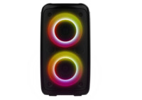 Altavoz Hy3317 con LED RGB, Carcasa de Plástico, Batería Recargable, Ideal para Fiestas al Aire Libre y Karaoke