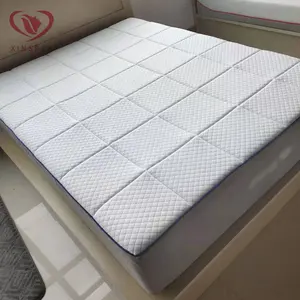 Hotel benutzer definierte billige Feder Super Single 45d Memory Foam Daunen Dünnbett Einzel matratze Topper Hersteller