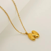 Nouveau Collier Initial Brillant en Acier Inoxydable pour Femme, Pendentif Lettre 26 Lettres Tendance, Style Ins Niche