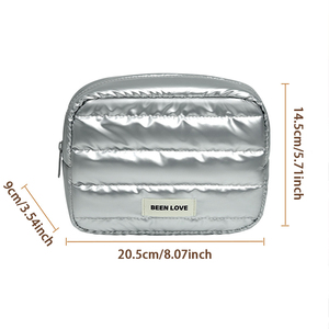 Teniamo insieme la borsa per il trucco di grande capacità, la borsa da toilette morbida, soffice <span class=keywords><strong>e</strong></span> impermeabile <span class=keywords><strong>e</strong></span> la borsa per il trucco da viaggio - Product Image 3