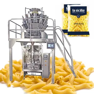 Automatische kurz geformte Spaghetti Pasta Makkaroni Rollfilm verpackungs maschine
