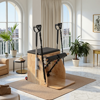 Nouvelle chaise Wunda en chêne robuste avec ressorts doubles réglables et pédales antidérapantes pour studio de Pilates et salle de sport à domicile