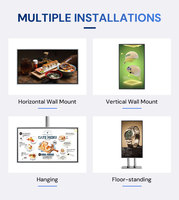 Pantalla Digital para Menú de Restaurante, Control Remoto, Software CMS, Pantalla Publicitaria de Pared, Pantalla Digital de Publicidad de 43 Pulgadas