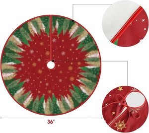 Jupe <span class=keywords><strong>de</strong></span> <span class=keywords><strong>sapin</strong></span> <span class=keywords><strong>de</strong></span> Noël rouge avec étoiles et flocons <span class=keywords><strong>de</strong></span> neige, 36 pouces, pour <span class=keywords><strong>sapin</strong></span> <span class=keywords><strong>de</strong></span> pin, <span class=keywords><strong>de</strong></span> <span class=keywords><strong>sapin</strong></span> d'Abriège, tapis <span class=keywords><strong>de</strong></span> décoration pour les fêtes d'hiver - Product Image 3