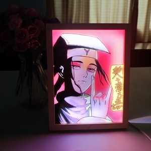 USB Plug Dimming Wall Artwork <strong>Table</strong> Lamp Gift Indoor <strong>Sunlight</strong> Window Photo Night Luminous Led Light Painting with Frame - Product Image 4