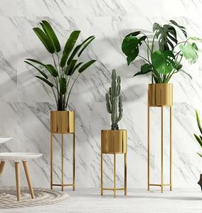 Tùy chỉnh khác nhau Thông số kỹ thuật Thép không gỉ kim loại vòng hình trụ hình chữ nhật ngoài trời hộp Hoa Vườn chậu hoa - Product Image 2