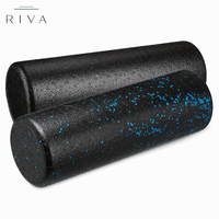 Rouleau en mousse personnalisé avec logo pour le fitness, noir, haute densité, rouleau en mousse pour le yoga