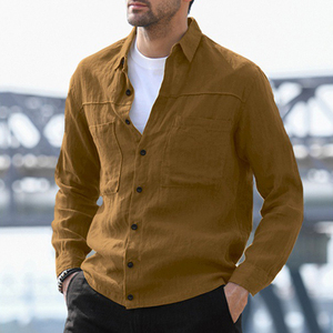 Tùy Chỉnh Phong Cách Kinh Doanh Phù Hợp Với Mỏng Mềm Mại Thoải Mái, Ăn Mặc Giản Dị Áo Sơ Mi Cho Nam Giới Bán Buôn Dài Tay Áo Căng Mens Chính Thức Áo Sơ Mi/ - Product Image 5