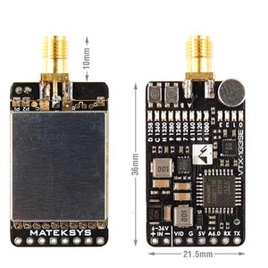 Transmisor de Antena MATEK 1.2/1.3G para Controlador de Vuelo de Drones, Transmisión de Imagen, Función Remota, Ligero, 9g, Alimentado por Batería - Product Image 1
