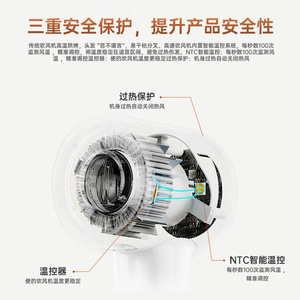 High Speed Hair Dryer With Negative Ion Constant Temperature Quiet Quick Drying For Home Use - Product Image 1