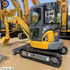 Mini-excavatrice sur chenilles Komatsu PC35MR d'occasion, d'origine japonaise, modèles PC30 et PC56, en bon état, pour chantier, ferme et jardin. - Product Image 4