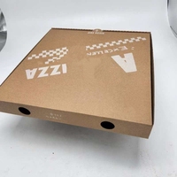 Boîtes à pizza en carton ondulé kraft haut de gamme en gros avec doublure en éponge et gaufrage, emballage robuste pour aliments pour bébés et livraison de repas