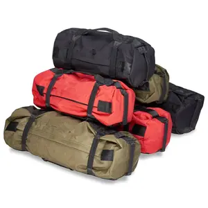 アウトドアジムリフティングサンドバッグホームフィットネス調節可能なウェイトトレーニングパワーサンドバッグ、4つの小さなバッグ付き