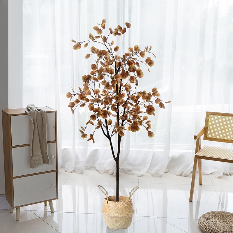 Eucalipto de otoño de 1,8 m con cesta