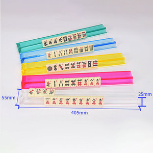 Estante transparente para Mahjong de 17.5 pulgadas (405 mm de longitud) – Empujador de acrílico para fichas de Mahjong estadounidenses - Product Image 2
