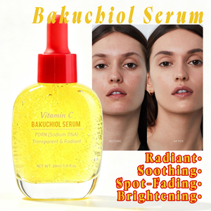 Suero Facial Iluminador Antienvejecimiento con Bakuchiol y Vitamina C para un Tono de Piel Opaco y Desigual, Combate Suavemente el Envejecimiento, No Irrita - Product Image 1