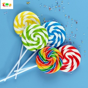 Tablero ondulado para aperitivos para niños, 50g, piruleta de arcoíris grande, caramelo duro con sabor a fruta, venta al por mayor, chocolates, dulces en embalaje de bolsa - Product Image 1