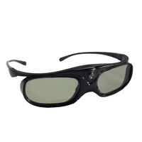 Lunettes 3D à obturateur actif rechargeables les plus récentes pour la plupart des projecteurs 3D DLP-Link Noir 96-144Hz Lunettes 3D DLP Link