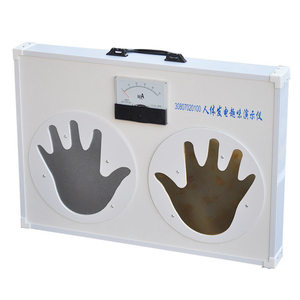 A fun demonstration device for generating electricity from the human body explains the properties of matter and related <b>physics</b> - Product Image 1