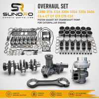 Kit de révision SUNORO 320D 3116 3126 3204 3304 3306 3406 C6.4 C7 C9 C13 C15 C32 – Kit de joints de piston, pompe et vilebrequin pour pièces d'excavatrice