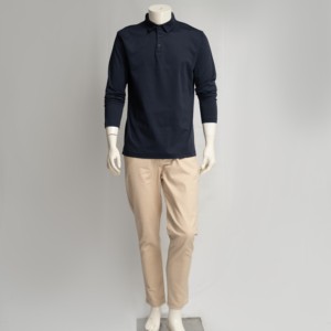 <span class=keywords><strong>Polo</strong></span> a Maniche Lunghe in Cotone Mercerizzato di Alta Qualità, Vendita all'Ingrosso, Personalizzabile, Disponibile in Stock, Popolare in Europa - Product Image 5
