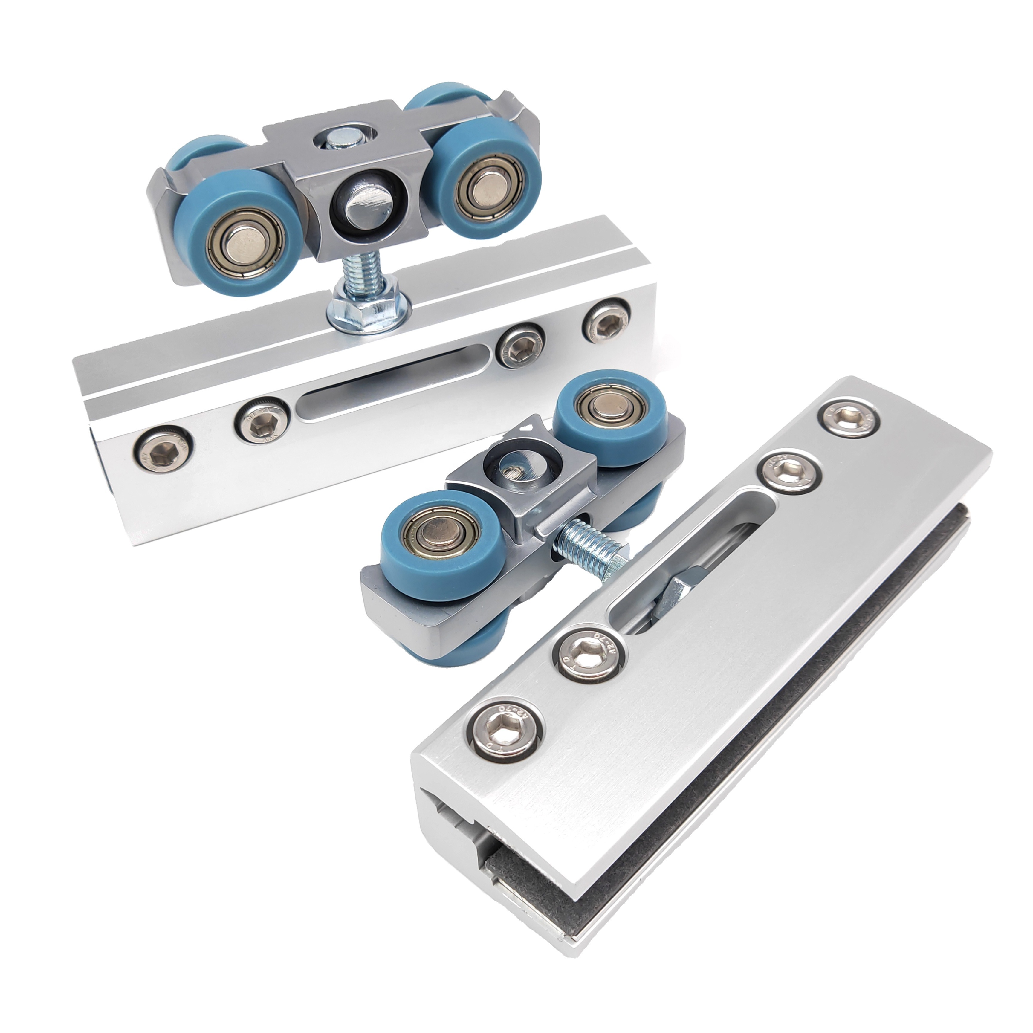 Безрамным остеклением зажим стеклянные раздвижные двери ролик без отверстия на стекле HL-084-06 одной двери Система контроля доступа HEBO аппаратное обеспечение 3 лет