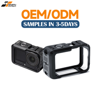 Cage de caméra en alliage d'aluminium Shuotu avec trou de vis 1/4, cage d'extension multifonctionnelle pour DJI Action 6