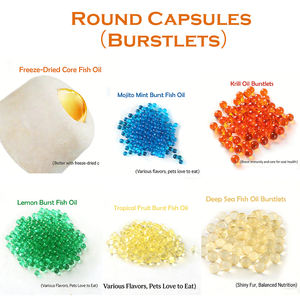 <span class=keywords><strong>Huile</strong></span> <span class=keywords><strong>de</strong></span> poisson lyophilisée 96% haute concentration d'Oméga 3 en capsules éclatantes 60 gélules souples/flacon pour la santé <span class=keywords><strong>de</strong></span> la peau et du pelage des chiens et des chats - Product Image 2