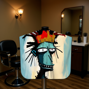 Cape de coiffure personnalisée en polyester pour adultes, usage en salon de coiffure - Product Image 2