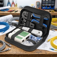 Pince à sertir professionnelle pour câbles réseau, en acier à haute teneur en carbone, kit d'outils manuels OEM pour le sertissage de fiches modulaires