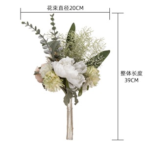 CallaFloral – Bouquet de fleurs artificielles, roses réalistes pour la décoration de la maison et de mariage, blanc, vert, rose, orange, violet - Product Image 4