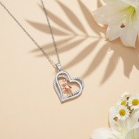 Collier pendentif en forme de cœur avec ballerine, bicolore, avec zircone cubique, bijou de danse tendance pour femme, cadeau