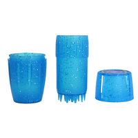 Broyeur à herbes portable en plastique à 3 couches avec logo personnalisé et pot de rangement pour accessoires de fumeurs – Nouvelle arrivée, faible MOQ, vente en gros