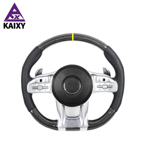 Volant en fibre de carbone pour <span class=keywords><strong>Mercedes</strong></span> Benz W464 W463 G500 G63 G350D W222 S63 S65 W204 W205 Volant de mise à niveau - Product Image 2