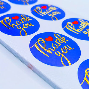 Customized Thank You Stickers Stickers With Logo Paper Sticker <b>Labels</b> - Product Image 5
