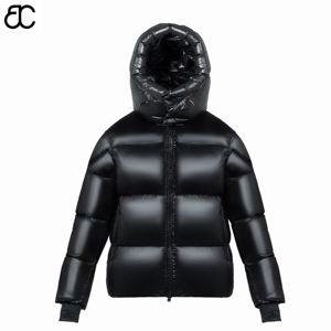 Veste matelassée en duvet imperméable Bechance, taille plus, noire brillante, à <span class=keywords><strong>capuche</strong></span>, avec fermeture éclair, pour <span class=keywords><strong>homme</strong></span>, style streetwear, vêtements pour temps froid - Product Image 2