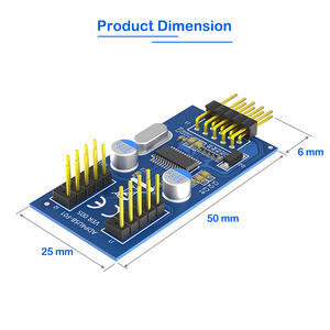 USB <span class=keywords><strong>2</strong></span>.0 9Pin 1 to <span class=keywords><strong>2</strong></span> Splitter papan ekspansi untuk PC Motherboard Plug and Play Desktop USB pembagi sinyal dengan <span class=keywords><strong>2</strong></span> port - Product Image 3