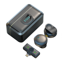 Microphone Clip-on Sans Fil Professionnel Anti-Bruit pour Diffusion en Direct en Extérieur