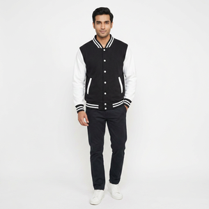 Vestes universitaires d'hiver pour hommes, personnalisées, brodées, de haute qualité, écologiques et respirantes, en tissu cuir OEM - Product Image 1