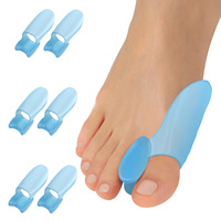 Protège-arthrose du pied, lot de 10 coussinets correcteurs, séparateurs d'orteils, protections en gel de silicone pour gros orteil, durables, respirants, confortables et ajustables