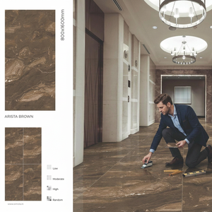 Arista Gris Marble Effect Polished PGVT Porcelain Tiles 80x160cm Premium <b>Floor</b> And Wall Collection - Product Image 2