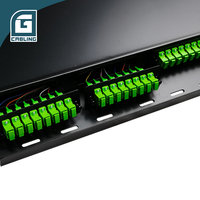 Gcabling Panneau de brassage mural ODF FTTH en fibre optique MPO OM4, Cassette ODF 24, 48, 144 ports, 12, 48, 144 cœurs, connecteurs SC, LC, APC, en métal