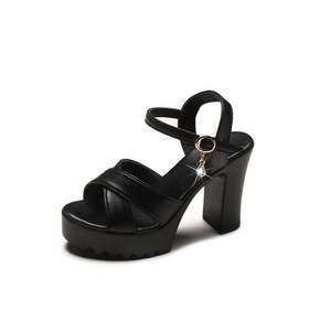 Popular Summer Wedge <b>Heel</b> Sandals Women's Platform Wedge <b>Heel</b> <b>Slippers</b> J0220 - Product Image 2